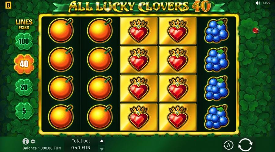 All Lucky Clovers slot game