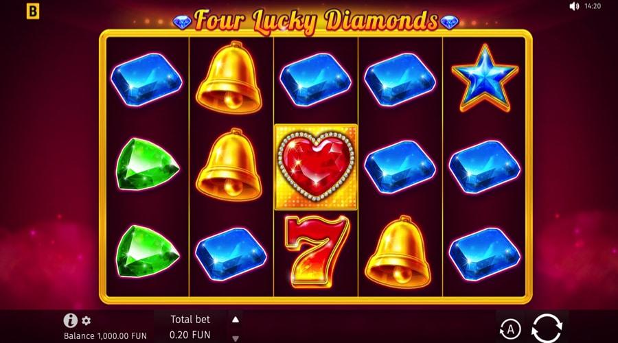 Four Lucky Diamonds slot game
