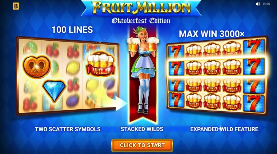 Fruit Million slot features
