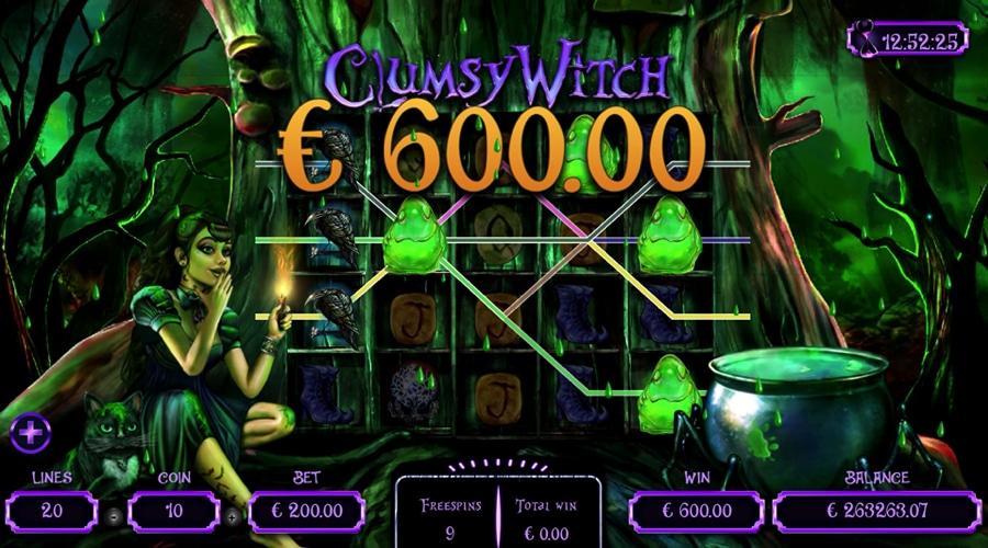 Clumsy Witch slot game