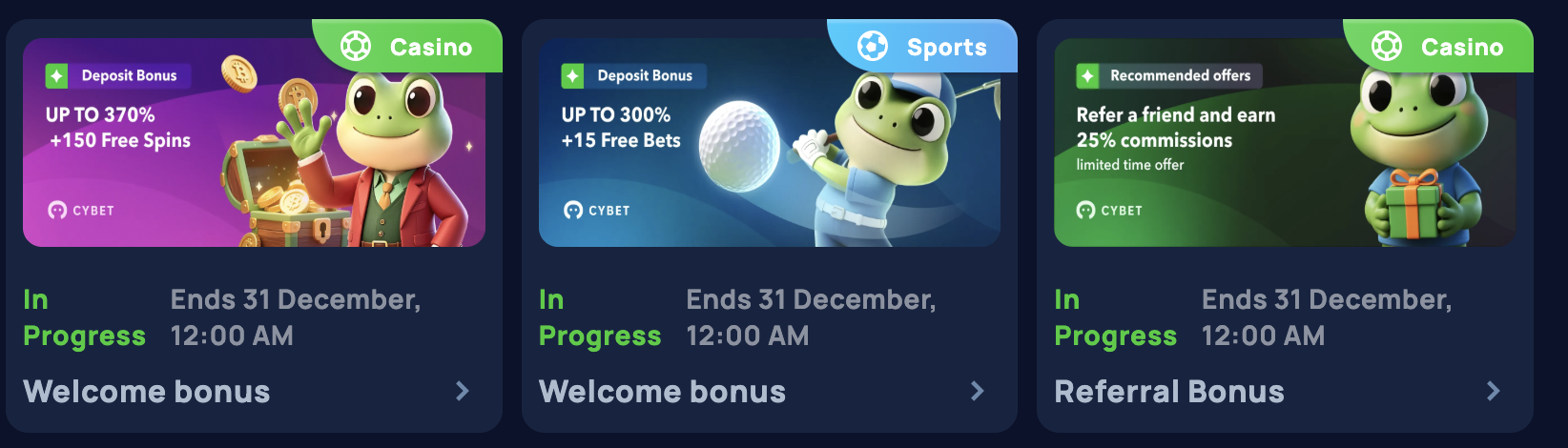 Cybet bonus code