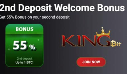 KingBit 2nd deposit bonus BTC