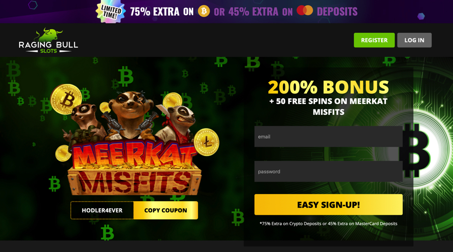 75% extra on Bitcoin Deposits