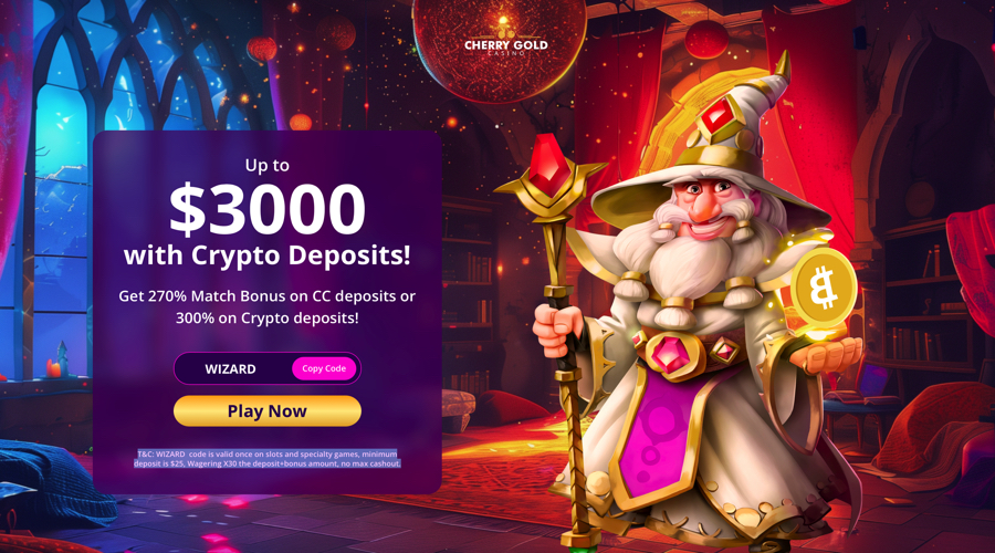 Cherry Gold Crypto Bonus Code