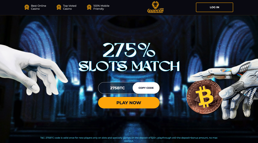 Golden Lion Crypto Bonus Code