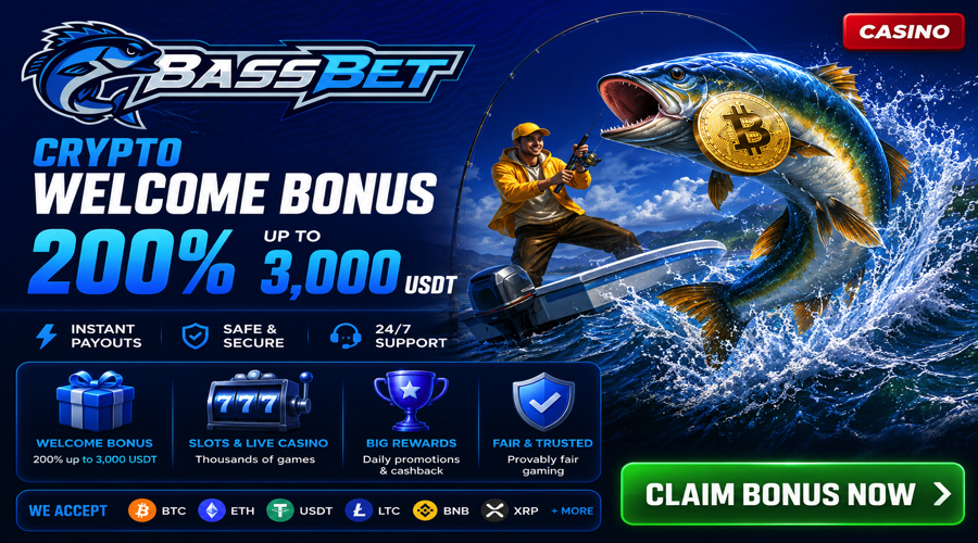 BassBet Crypto Welcome Bonus