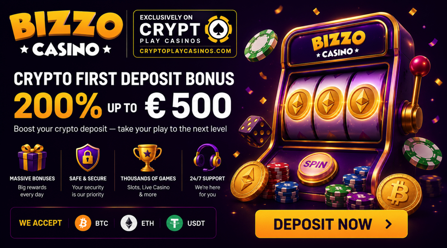 Bizzo Casino Crypto Bonus Offer
