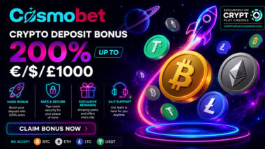 Cosmobet Crypto Deposit Bonus