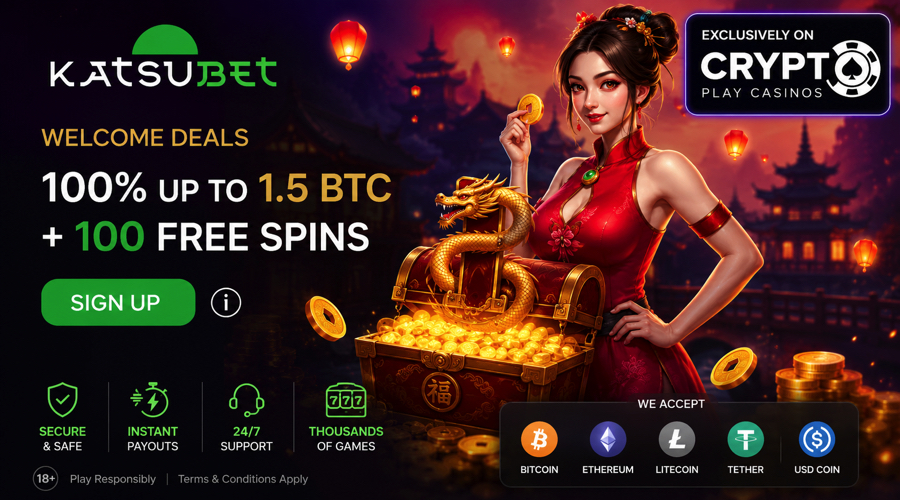 Katsubet BTC Bonus + free spins