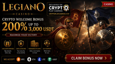 Legiano Casino Crypto Welcome Bonus