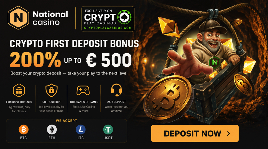 National Casino Crypto Bonus