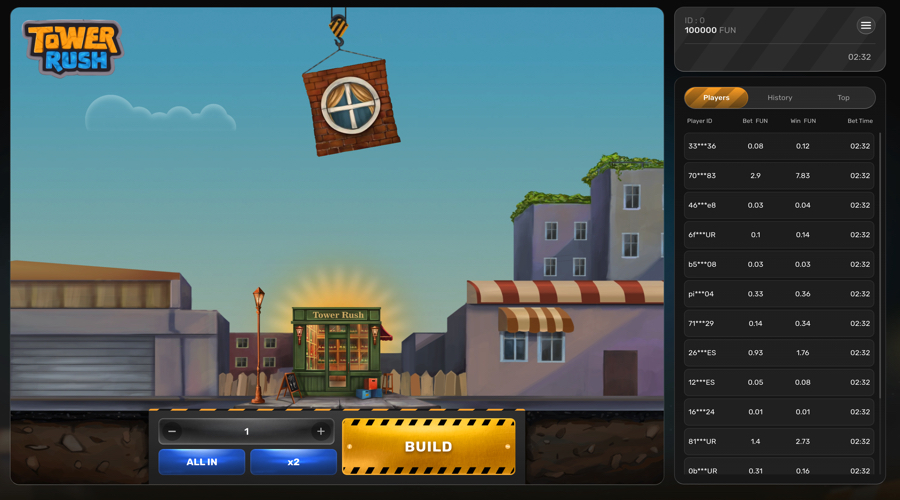 Tower Rush Crash Demo - Galaxsys